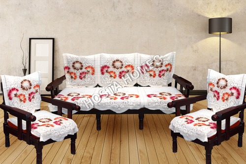 Kc Multicolor Floral Poly Cotton Sofa Cover