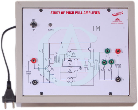 AMPLIFIERS CHARACTERISTICS> TRANSISTOR PUSH PULL AMPLIFIER