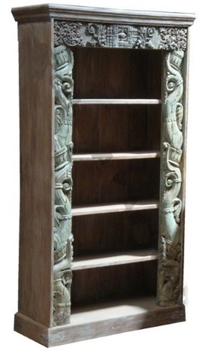 Antique Indian Carving Bookshelf Antique Indian Carving Bookshelf