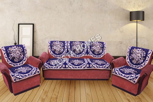 KC BLUE DESIGNER POLY  SOFA COVERS