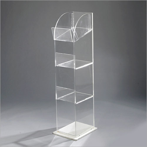 Acrylic Flooring Magazine Stands