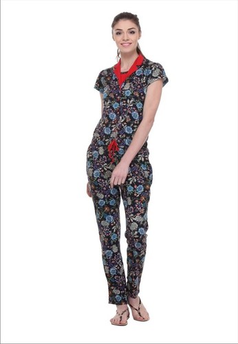 Women's Cotton Printed Jumpsuit