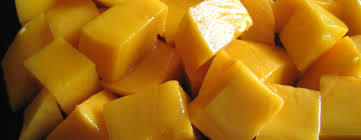 Frozen Mango Dice