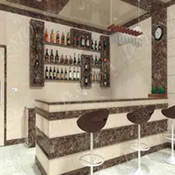 Bar Counter Size: 8*4 Sq.Ft.