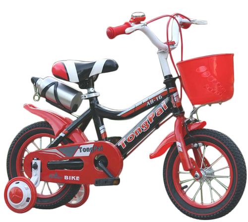 Free Style Bike - Steel Frame, 16 Inch, Red, V-Brakes | Training Wheels, Easy Handling, Comfortable Seat