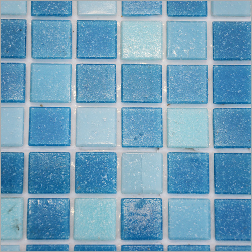 Sky Blue Mosaic Tiles - Glass, Interior Floor Tiles | Elegant Design, Smooth Finish, Easy to Clean, Attractive Color Combinations