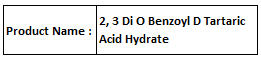 2 3 Di O Benzoyl D Tartaric Acid Hydrate