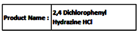 2,4 Dichlorophenyl Hydrazine Hcl - White Crystalline Powder, 98% Purity, Analytical Reagent Grade
