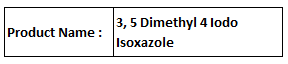 3,5 Dimethyl 4 Iodo Isoxazole - White Crystalline Solid, C5H7INO, Melting Point 70-72°C | High Purity, Reliable Synthesis, Precise Composition, Versatile Applications