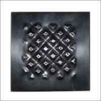 Copper Tiles with Leaves Design - Square Shape, 4x4 Inches , Antique Copper Finish with Customizable Size and Design Options