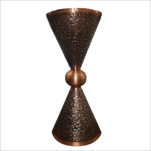 Any Color Holly Design Embossed And Hammered Copper Pedestal Sink