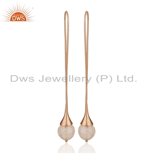 Rose Gold Plated Silver Earring Jewelry Gender: Women