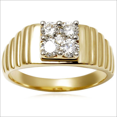 Men Diamond Ring - Gold, Size 7-13, 5-10g | VS-SI Clarity, Pave Setting, Elegant Durable Sparkling Design