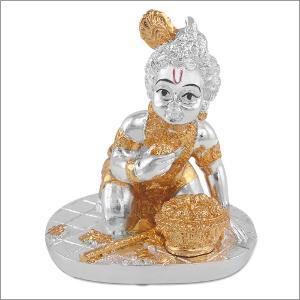 Gold and Silver Plated Laddu Gopal
