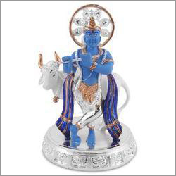 Silver Plated Lord Krishna