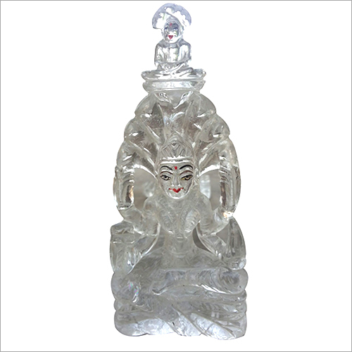 Jade Padmawati Crystal Quartz God Statue