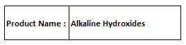 Alkaline Hydroxides