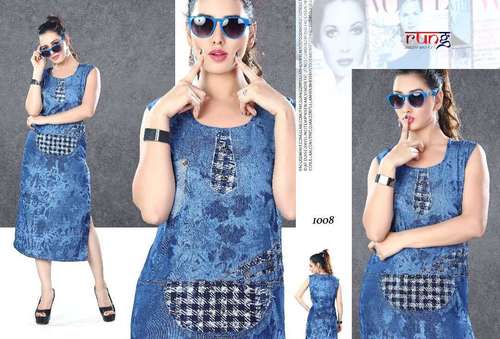 Denim Designer Kurti