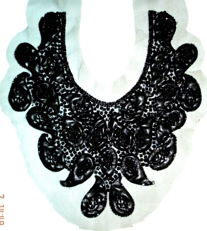 beaded neckline