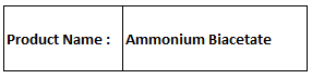 Ammonium Biacetate