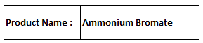 Ammonium Bromate