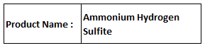 Ammonium Hydrogen Sulfite