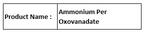 Ammonium Per Oxovanadate - NH4VO3 Yellowish, 99% Purity, Water Soluble, High Purity, Precise Analysis, Versatile Applications