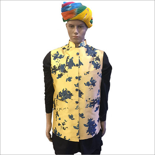 Yellow Designer Nehru Jackets