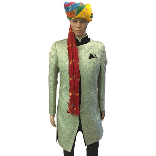 Light Green Designer Indo Westerns