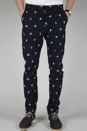Mens Printed Trouser