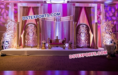 Indian Wedding Reception Wedding Stage