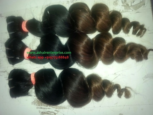 Lose Wavy Human Hair - Indian Weft and Bulk Quality | Suitable for Unisex, Baby Boys, Baby Girls, Men, Women