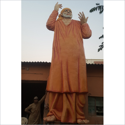 With Base 25 Feet Sant Shri Sai Baba Statue