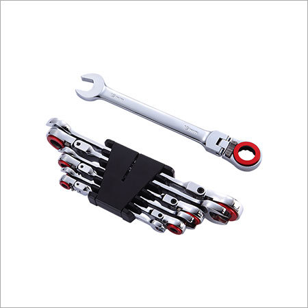 Cr-V Ratchet Wrench Set With Stop Ring & Magent