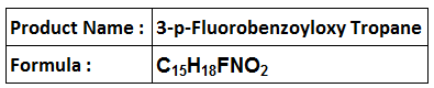 3-p-Fluorobenzoyloxy Tropane