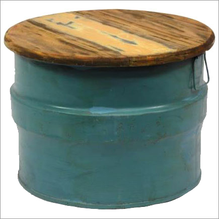 Wood Iron Coffee Table