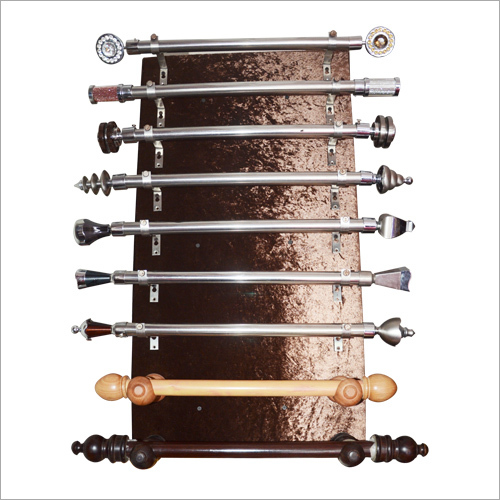 Fancy Curtain Rods - Stainless Steel | Silver Finish, Durable Steel Material for Elegant Window Treatments
