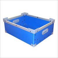Pp Corrugated Crates - Rectangular, 41-50 Kg Capacity, Blue Color, 3-4 Kg Weight | Durable, Lightweight, Reusable, Stackable, Integrated Handles