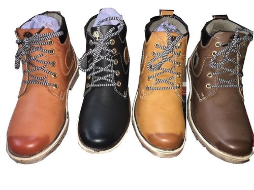 Imported Shoes - Leather, Various Sizes, Brown | Lace-Up, Comfortable, Durable, Stylish, Versatile, Ankle Height, Water-Resistant, Rubber Sole