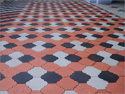 Red And Grey Cross Paver Blocks
