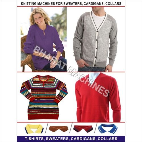 Sweaters Cardigans and Collar Knitting Machines