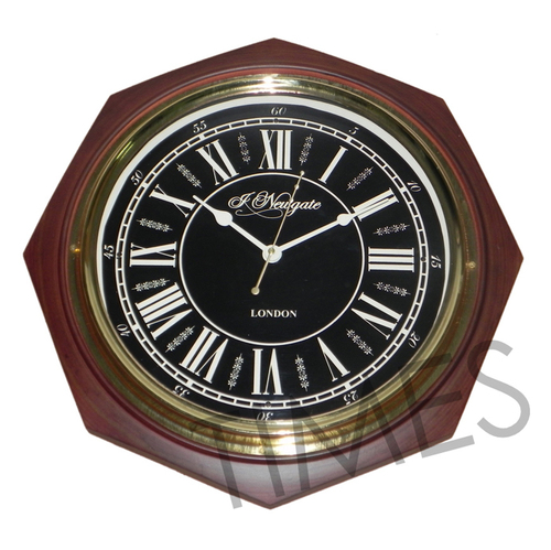 Nautical Wall Clock Brown