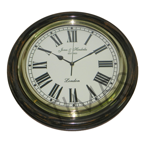Nautical Wall Clock Black