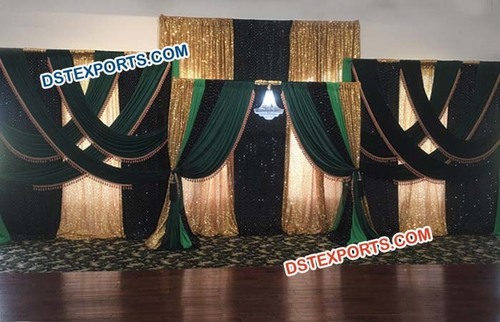 Wedding Reception Stage Backdrop Curtain