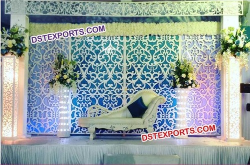 Wedding White Wooden Backdrop Panel
