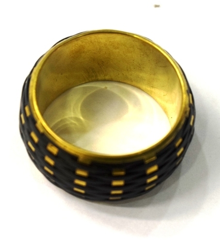 Black Designer Metal Napkin Ring Design: Modern