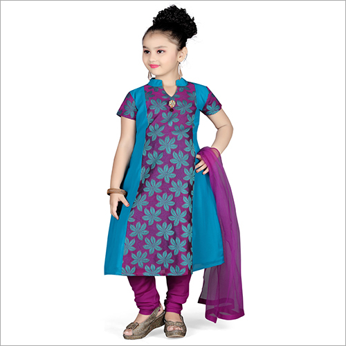 Girls Churidar Suit By ROYKALS TEXTILE