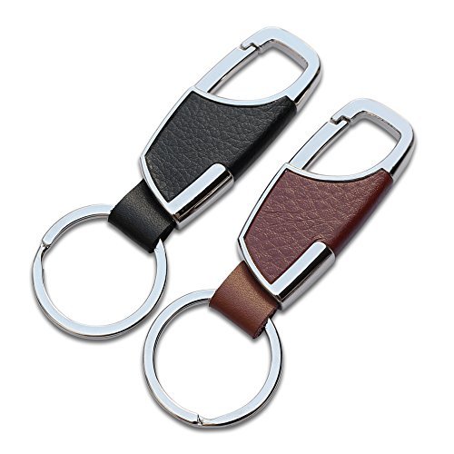 Modern Leather Keychain