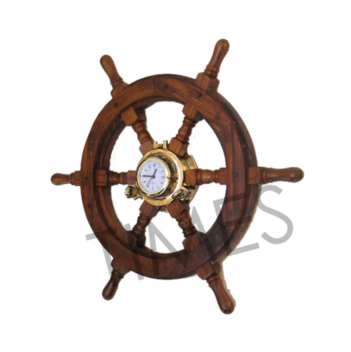Nautical Ship Wheel Wall Clock