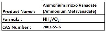 Ammonium Trioxo Vanadate (Ammonium Metavanadate)
